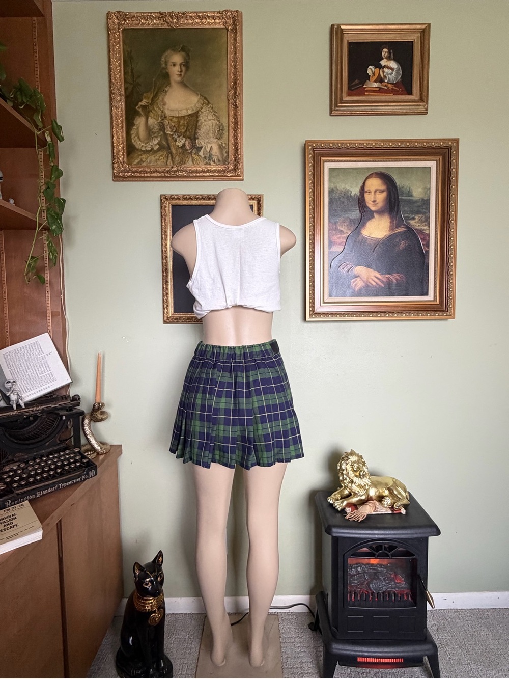 Sport Kilt Plaid Short Skirt Woman’s Size S Preppy Old Money Academia Clueless - Picture 11 of 16